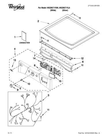Top and console parts