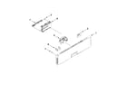 KitchenAid KUDE60FXPA2 control panel and latch parts diagram