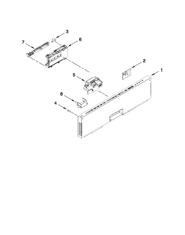 Control panel and latch parts