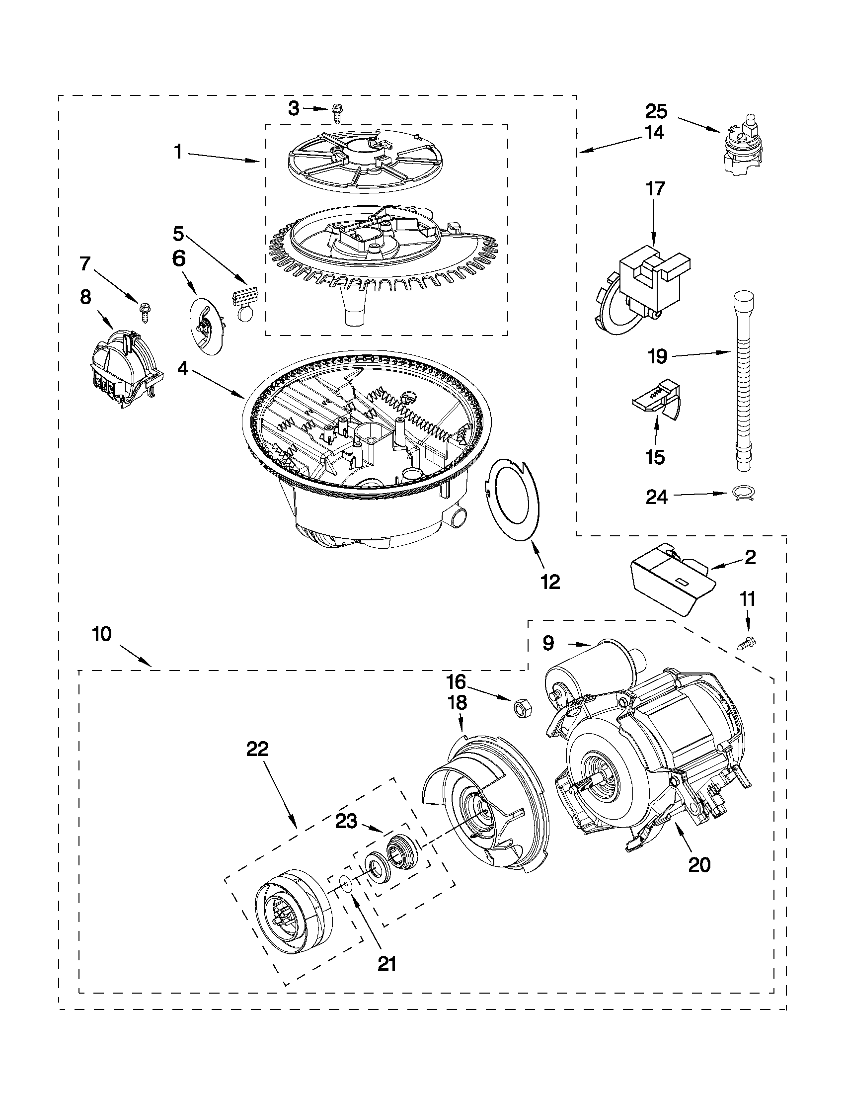 Pump and motor parts
