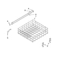 Upper rack and track parts