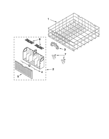 Lower rack parts