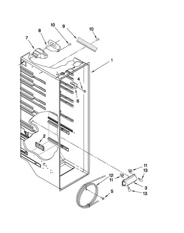 Refrigerator liner parts