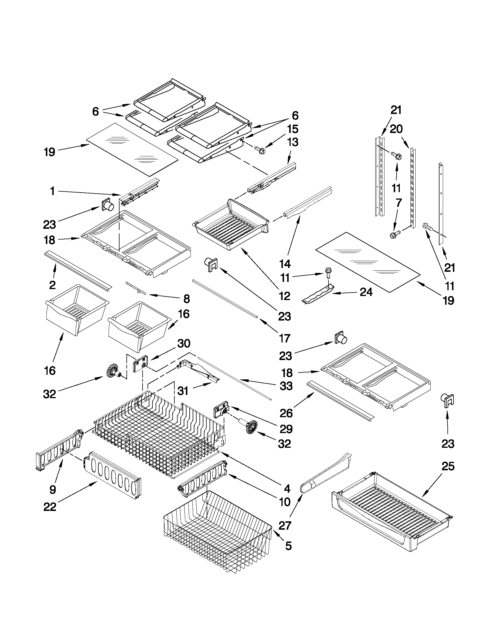 Shelf parts