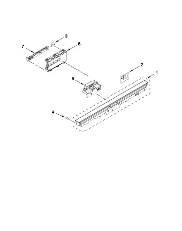 Control panel and latch parts
