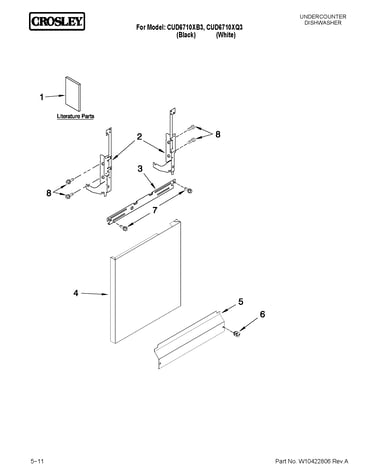 Door and panel parts