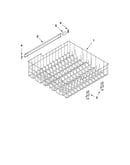 Upper rack and track parts