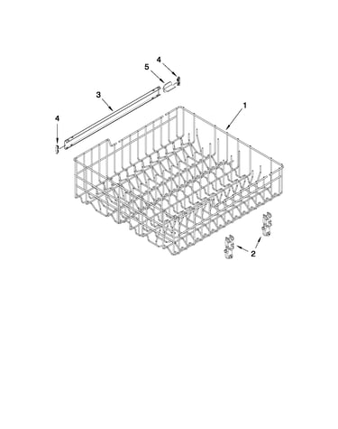 Upper rack and track parts
