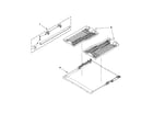 KitchenAid KUDE70FXSS2 third level rack and track parts diagram