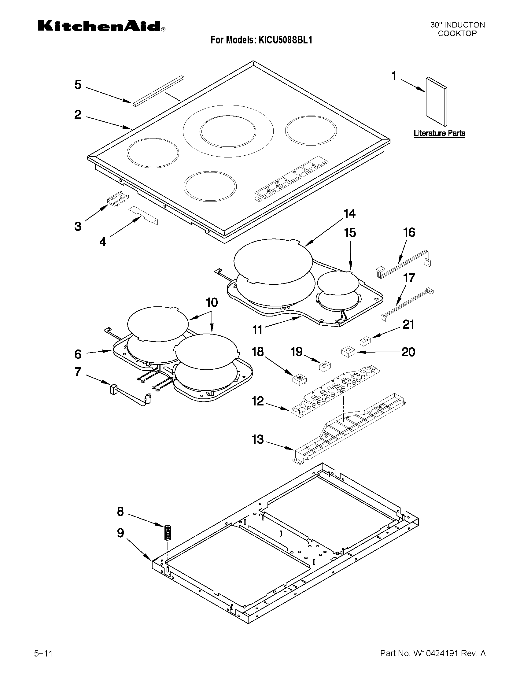 Cooktop parts