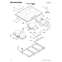 KitchenAid KICU568SBL 36 Induction Cooktop with 5 Cooking Zones,  Performance Boost Function and Electronic Touch Controls