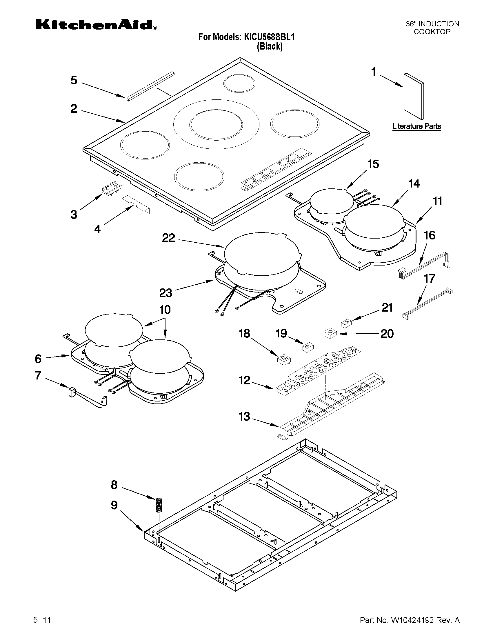 Cooktop parts