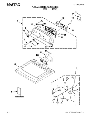Top and console parts