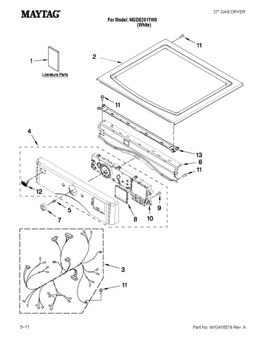 Top and console parts