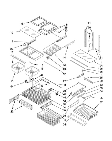 Shelf parts