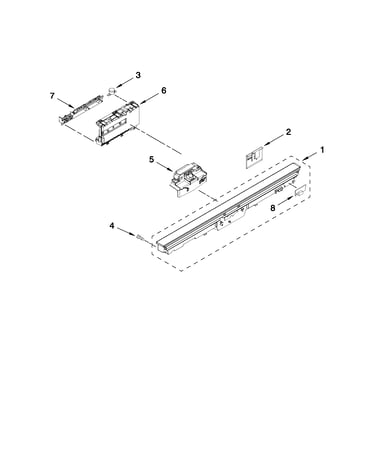 Control panel and latch parts
