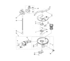 KitchenAid KUDE40FXSP0 pump, washarm and motor parts diagram
