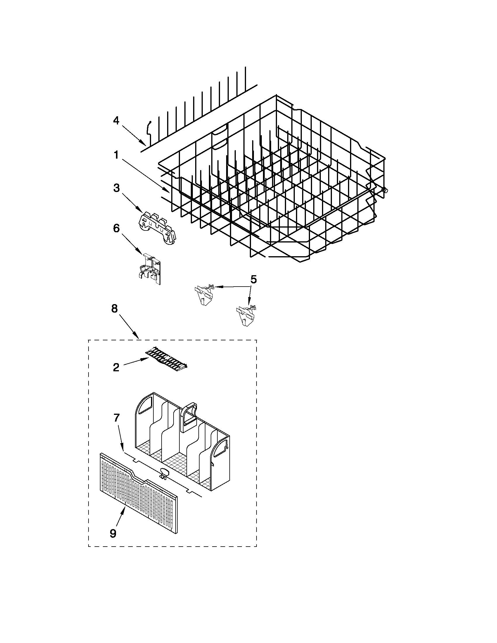 LOWER RACK PARTS