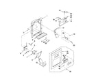 Whirlpool ED5LHAXWS06 dispenser front parts diagram