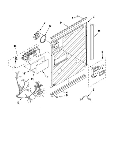 Inner door parts