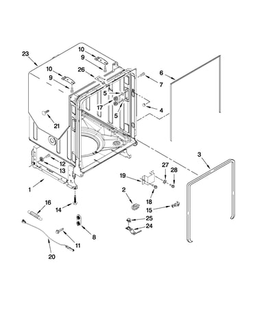 Tub and frame parts