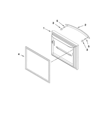 Freezer door parts