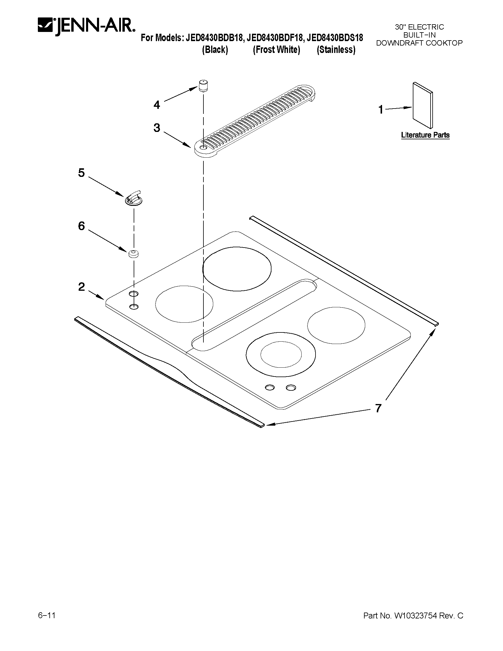 Cooktop parts