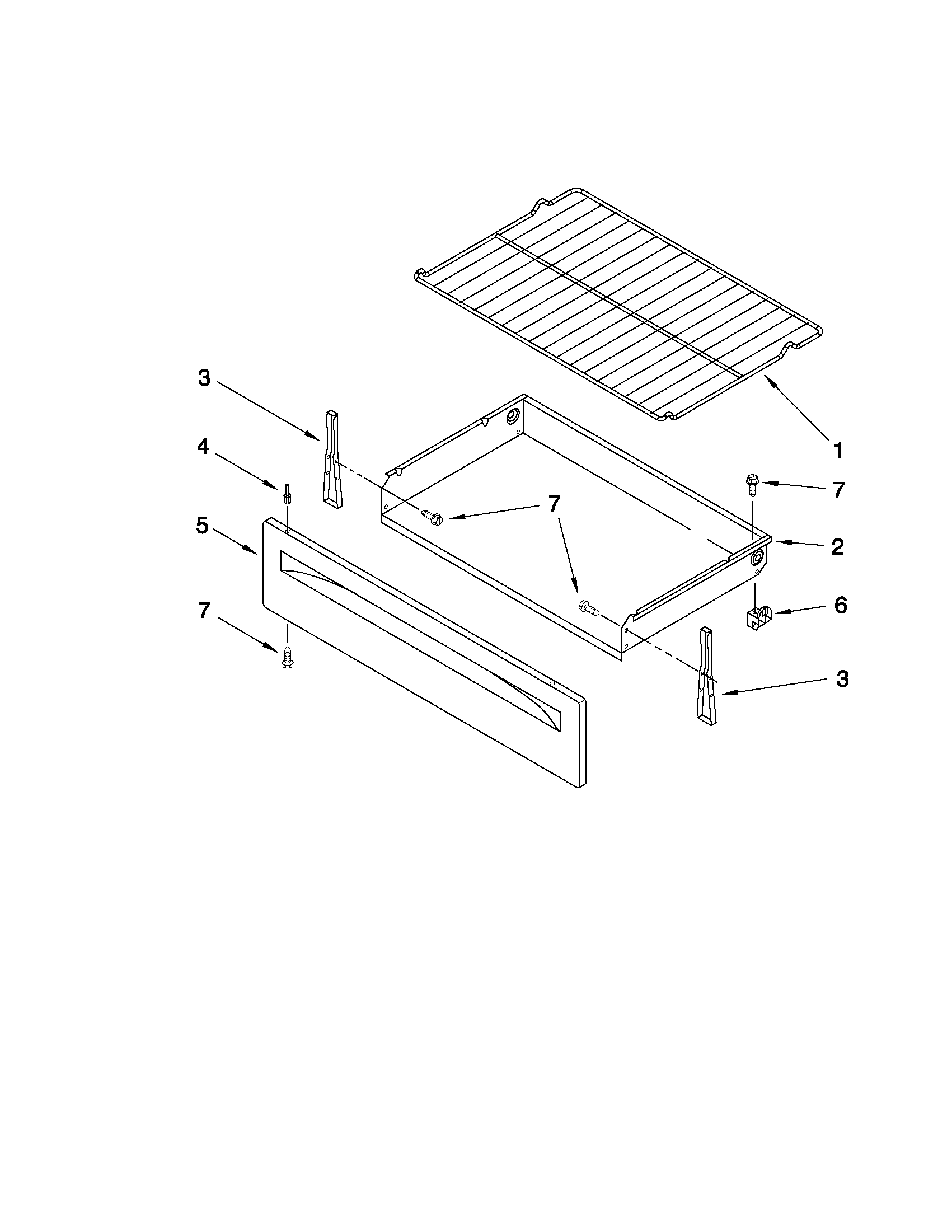 Drawer & broiler parts