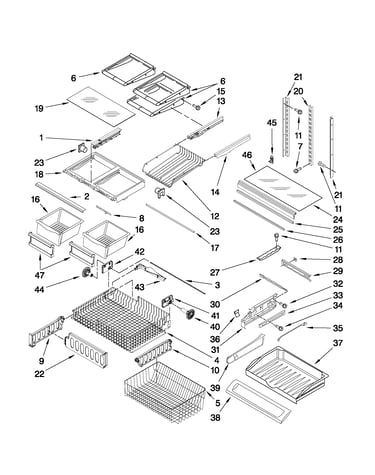 Shelf parts