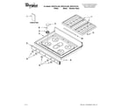 Whirlpool WFG374LVQ2 cooktop parts diagram