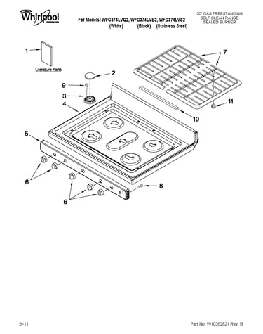 Cooktop parts