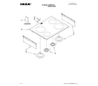 Ikea YISE630VS12 cooktop parts diagram