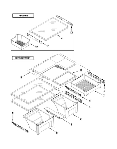 Shelf parts