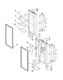 Refrigerator door parts