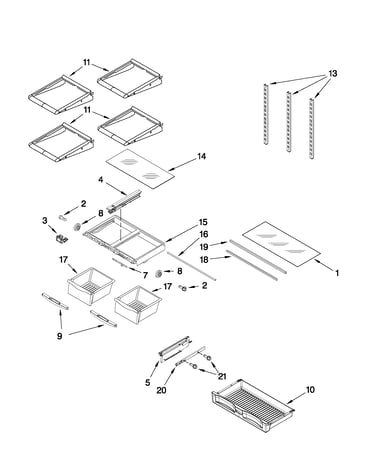 Shelf parts