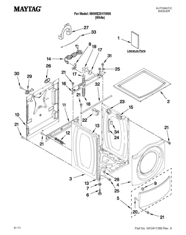 Top and cabinet parts