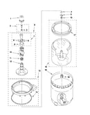 Agitator, basket and tub parts