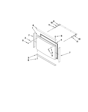 Freezer door parts