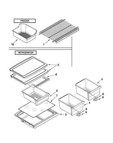 Shelf parts