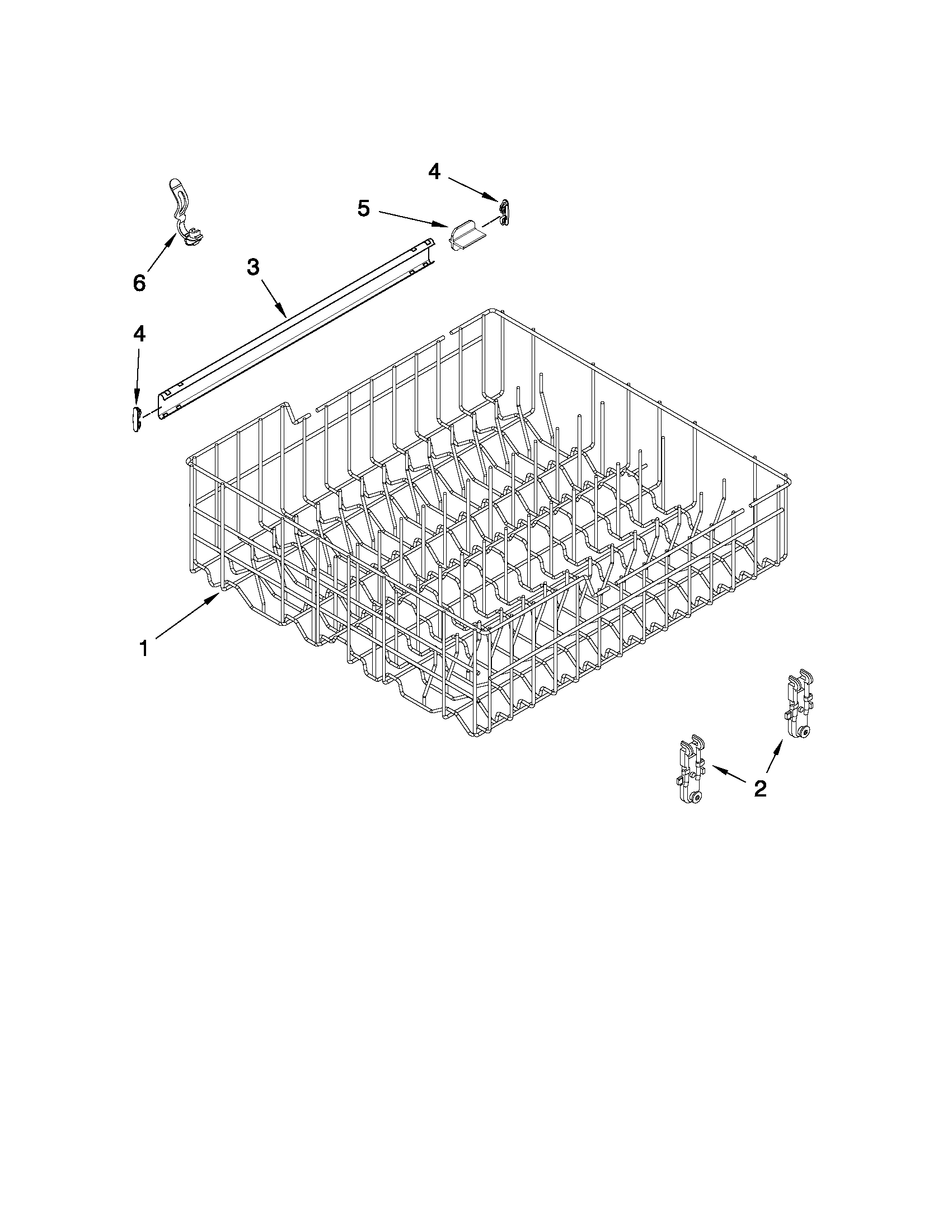 UPPER RACK AND TRACK PARTS