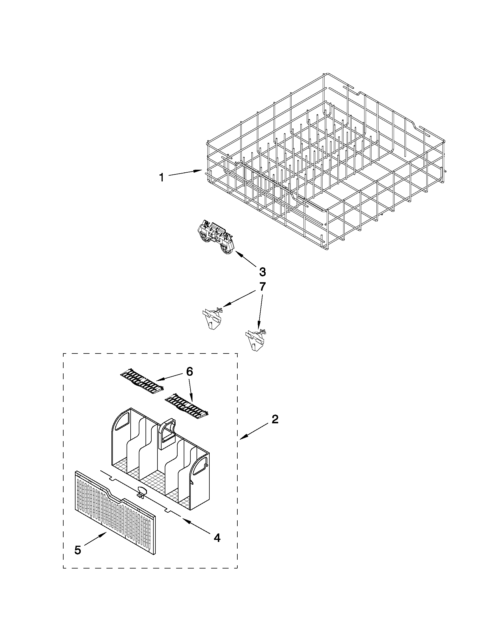 LOWER RACK PARTS