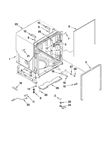 Tub and frame parts