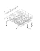 Upper rack and track parts