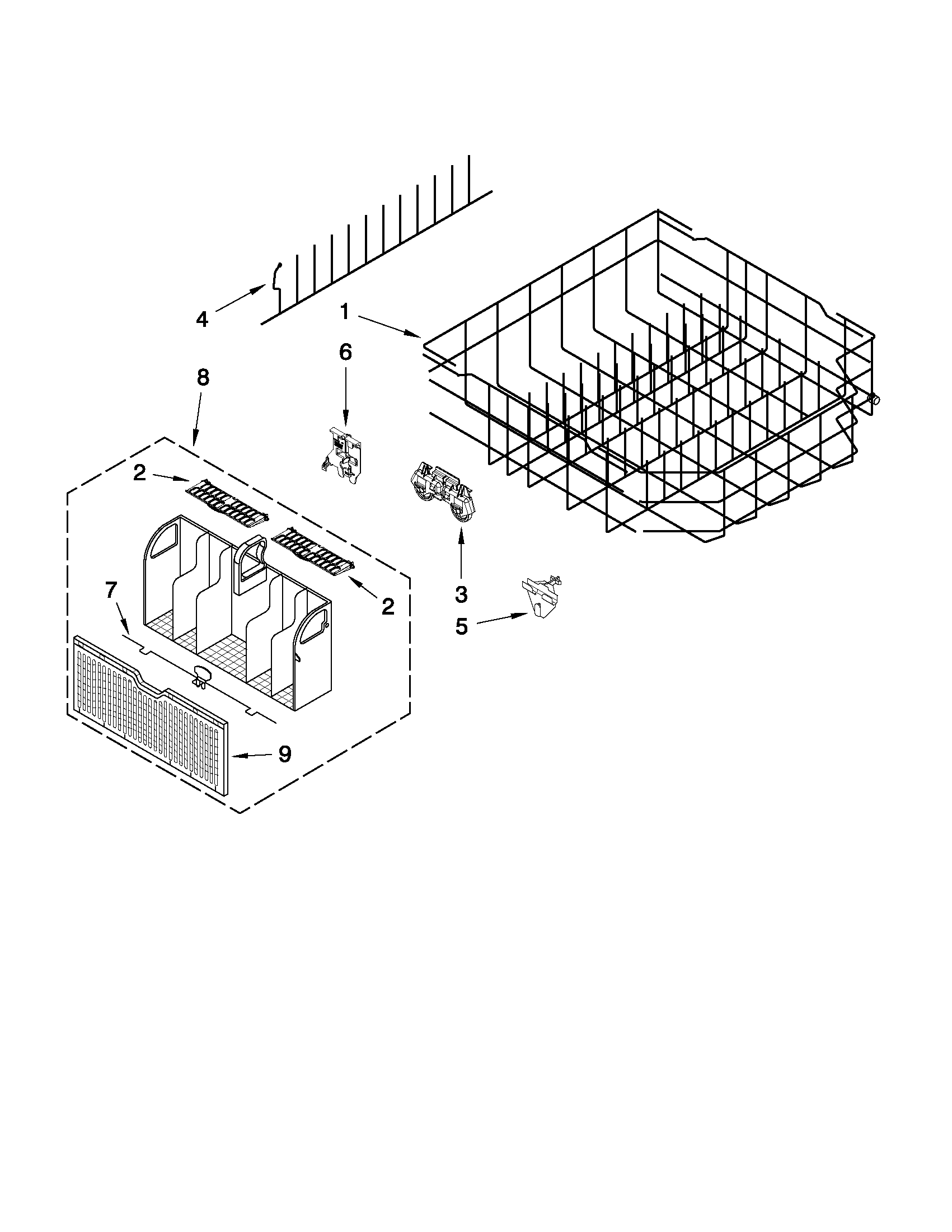 LOWER RACK PARTS