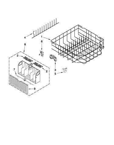 Lower rack parts