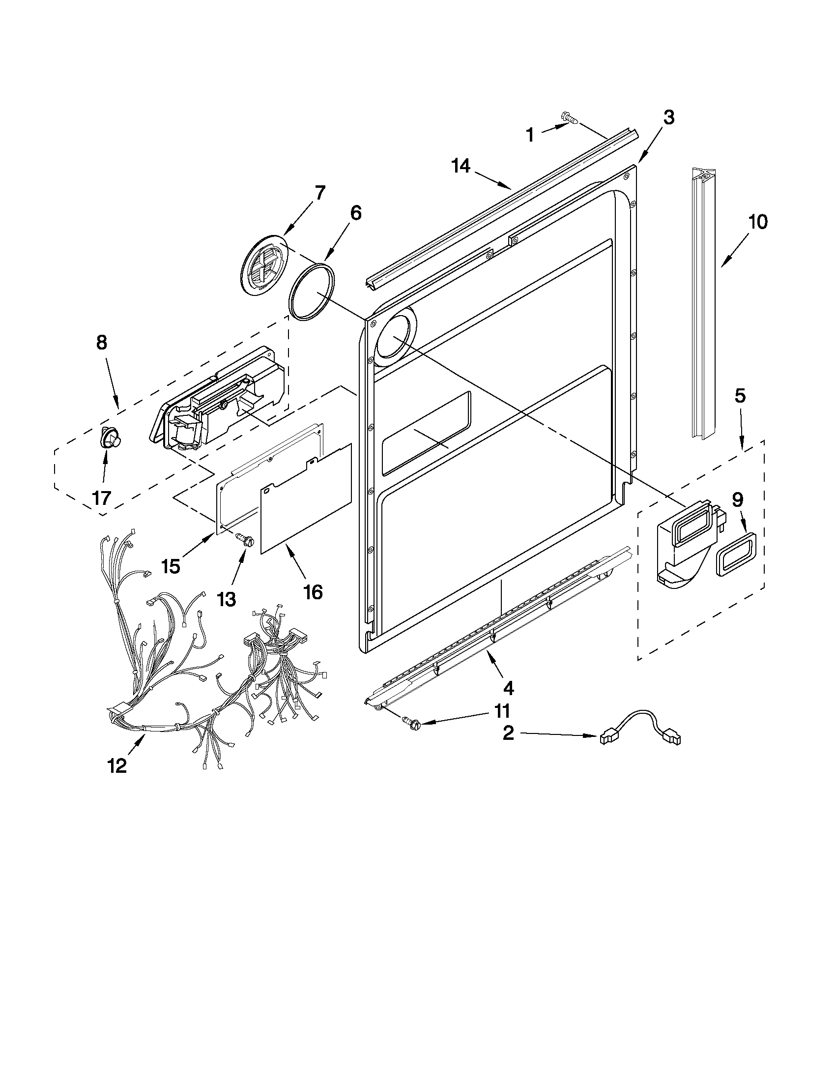 Inner door parts
