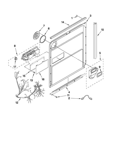 Inner door parts