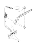 Upper wash and rinse parts