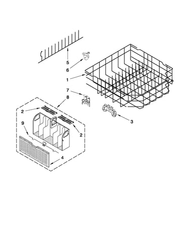 Lower rack parts