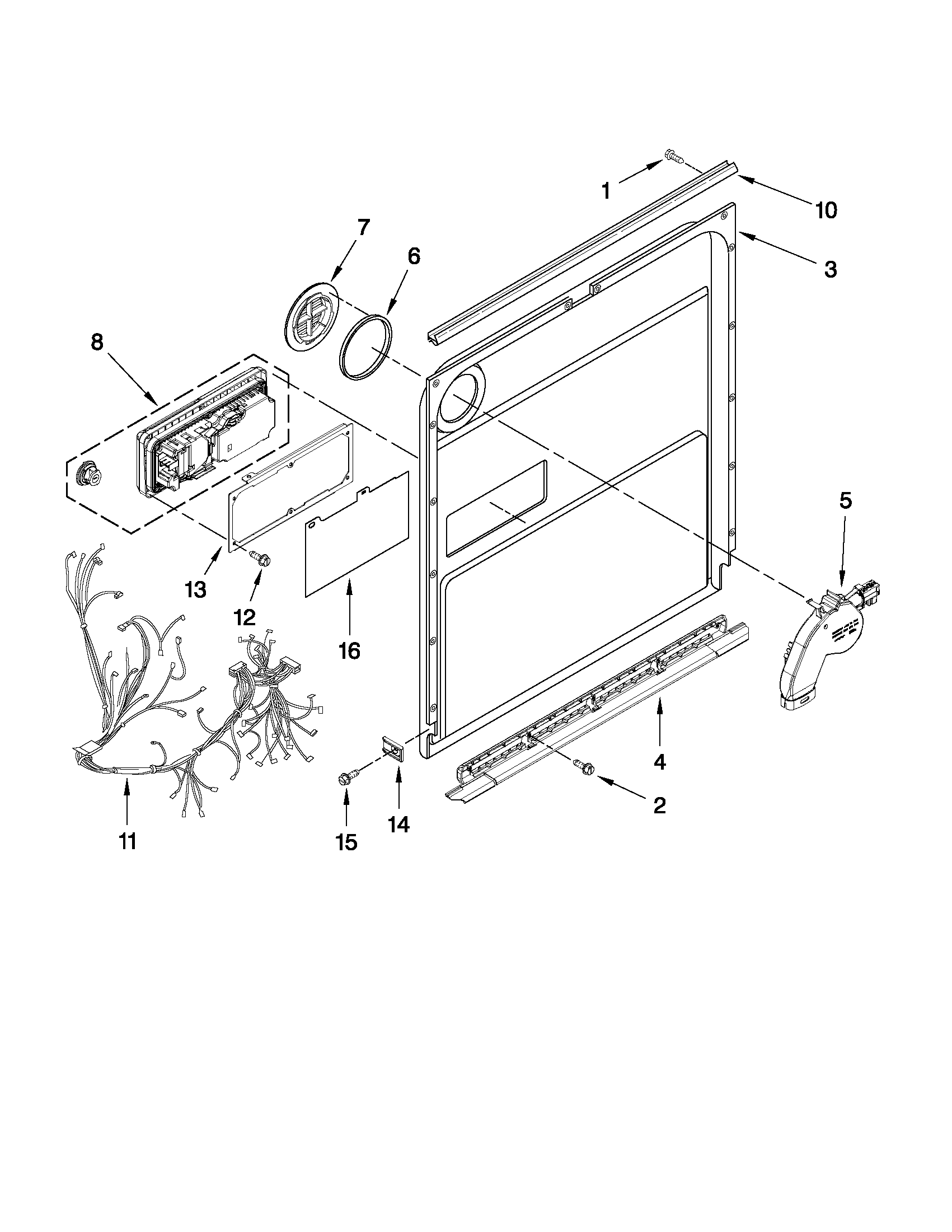 Inner door parts
